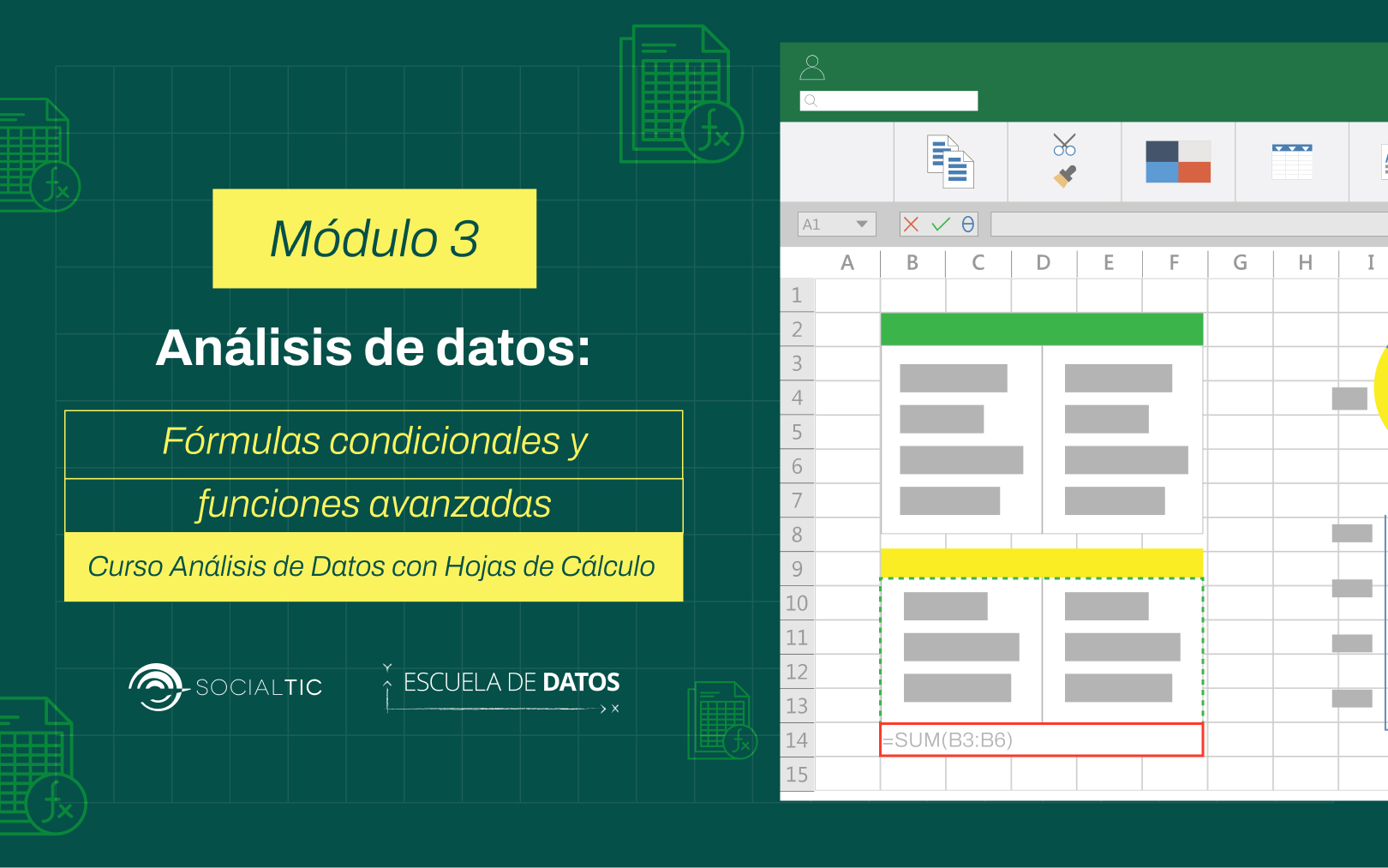 Análisis de datos: fórmulas condicionales y funciones avanzadas desde Google Sheets y Excel