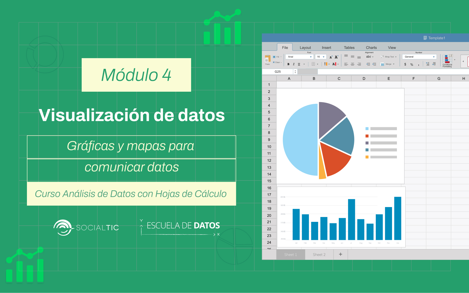 Visualización de datos con hojas de cálculo (Excel y Google Sheets)